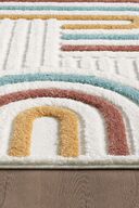 فرش 0906A اتاق نشیمن اتاق نشیمن اتاق کودک پشم گوسفند نرم 0906A Elite Curly Multi Colors-thumb