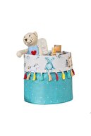 Baby patterned round basket