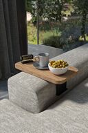 میز قهوه جانبی سینی قابل تنظیم مستطیل شکل تزئینی مدرن صندلی عمودی صندلی قهوه میز گردو-thumb