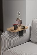 میز قهوه جانبی سینی قابل تنظیم مستطیل شکل تزئینی مدرن صندلی عمودی صندلی قهوه میز گردو-thumb