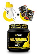 Ronic Nutrition Glutamine Ultimate 900 Gr (böğürtlen Aromalı) + Shaker Ve 2 Adet Tek Kullanımlık Whey Protein Hediye