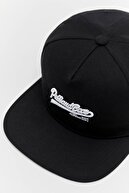 Pull & Bear Logo Işlemeli Siyah Şapka
