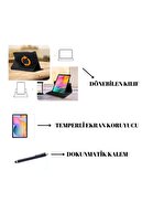 MİRAKSESUAR Galaxy Tab A7 Lite Sm-t225 Dönebilen Tablet Kılıfı+ekran Koruyucu+kalem Seti