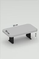 میز قهوه جانبی سینی قابل تنظیم مستطیل شکل تزئینی مدرن صندلی عمودی صندلی قهوه میز گردو-thumb