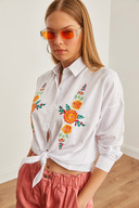 Orange Flower White
