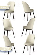 Metal, Chair Cream Legs Brown