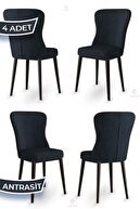 Metal, Chair Anthracite Legs Brown