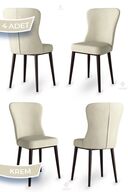Metal, Chair Cream Legs Black