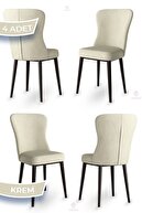 Metal, Chair Cream Legs Brown