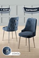 Chair Anthracite Feet Silver