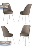 Metal, Chair Cappuccino Feet White
