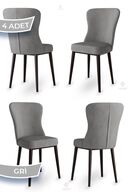 Metal, Chair Gray Legs Brown