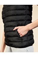 Skechers Outerwear W Basic Lightweight Vest Kadın Siyah Yelek - S202109-001