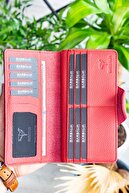 کیف پول یونیسکس چرم اصل مارتا داستی رز-thumb