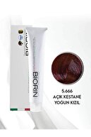 Biorin Permanent Hair Color Cream 100 Ml No: 5.666 Açık Kestane Yoğun Kızıl