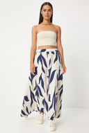 Woman Nخwdheی Navy Blue الگوی دامن ماکسی DD0133333-thumb