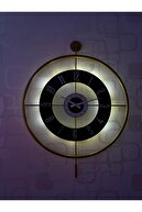 ساعت دیواری شیشه ای فلزی (60X80 سانتی متر سایز بزرگ) شیشه واقعی طلایی-شفاف-مشکی-نقره ای-thumb