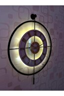 ساعت دیواری شیشه ای فلزی (60X80 سانتی متر در اندازه بزرگ) شیشه واقعی روشن مشکی-شفاف-سفید-طلایی-thumb