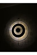 ساعت دیواری شیشه ای فلزی (60x80 سانتی متر اندازه بزرگ) شیشه واقعی و شفاف-سفید-رنگرنگ را روشن کرد-thumb