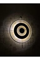 ساعت دیواری شیشه ای فلزی (60x80 سانتی متر اندازه بزرگ) شیشه واقعی و شفاف-سفید-رنگرنگ را روشن کرد-thumb