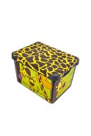 QUTU Style Box Giraffe - Set - 3 Parça Dekoratif Saklama Kutusu