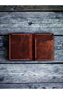 کیف پول چرم اصل رنگی Frisco Tan - 6 کارتی و 1 محفظه نقدی - دست ساز، شیک و بادوام-thumb