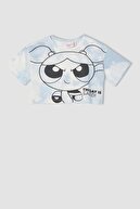 Defacto Kız Çocuk Powerpuff Girls Lisanslı Kısa Kollu Crop Tişört V3241A621HS