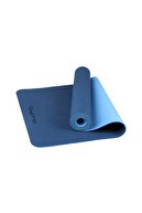 Gymo Ekolojik 6mm Tpe Yoga Matı Pilates Minderi Mavi