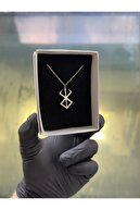 گردنبند یونیسکس 925 عیار مول نقره انیمیشن Berserk - روکش رودیوم-thumb