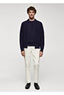 ژاکت بافتنی زیپ دار-thumb