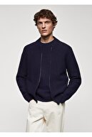 ژاکت بافتنی زیپ دار-thumb