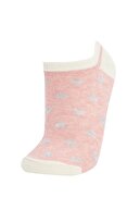 Defacto Kadın Çok Renkli Desenli 3'Lü Patik Çorap V5115AZ21AU