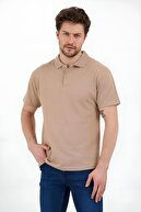 تی شرت یونیسکس یقه سه تکه آستین کوتاه نخی باریک-thumb