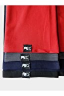 تی شرت اسپرت مردانه یقه پولو سایز بزرگ قرمز بدون جیب-thumb