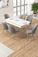 White Table Chair Cappuccino