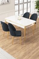 White Table Chair Anthracite
