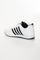 کفش کتانی بند دار مردانه سفید گاه به گاه راحت و نرم و سبک وزن کفش کتانی پیاده روی منعطف-thumb