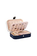 جعبه جواهر مستطیلی 3 محفظه جواهرات سازمان دهنده حلقه گوشواره گردنبند سازماندهی مسافرتی-thumb