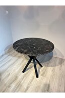 Glossy Black Marble Pattern