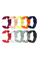 بند سیلیکونی کاملاً سازگار برای Samsung Galaxy Watch Fe / 4 / 5 / 5 Pro / 6 / 7 40 42 44 46mm Design Pin-thumb