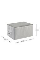 پایه پایه راه راه خاکستری، وسایل و چیزهای کوچک سایز، کیسه نگهداری چمدان 30x22x18-thumb