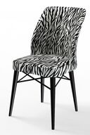 Chair Zebra Pattern Feet Black
