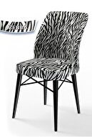 Chair Zebra Pattern Feet Black