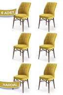 Chair Mustard Feet Walnut