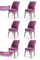 Chair Purple Feet Walnut