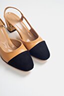 luvishoes S3 Ten Cilt Siyah Süet Kadın Topuklu Ayakkabı