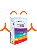 Vitacoral Multivitamin & Fish Oil For Kids Complex 150ml Çilek Aromalı Şurup