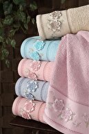 | 50x90 سانتی متر | جعبه | باغ | گلدوزی 3D | 100 ٪ حلقه | چند رنگ | 6 قطعه | مجموعه حوله صورت دست-thumb