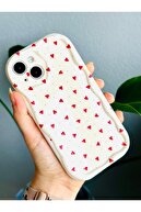 قاب سیلیکونی طرح دار Red Hearts سازگار با آیفون 13 و 14-thumb