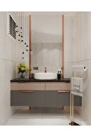 جا حوله ای قفسه حوله کاغذی مواد فلزی طلایی بدون نیاز به نصب سازمان دهنده حمام ضد انقباض-thumb